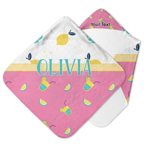 Custom Summer Lemonade Hooded Baby Towel (Personalized)
