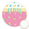 Summer Lemonade Printed Cookie Topper - 2.5" (Personalized)