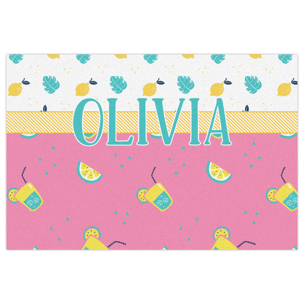 Summer Lemonade Indoor / Outdoor Rug - 2'x3' - Front Flat