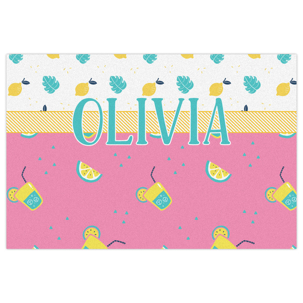 Summer Lemonade Indoor / Outdoor Rug - 4'x6' - Front Flat