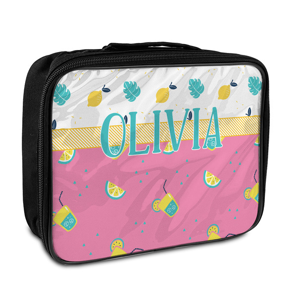 Custom Summer Lemonade Insulated Lunch Bag (Personalized)