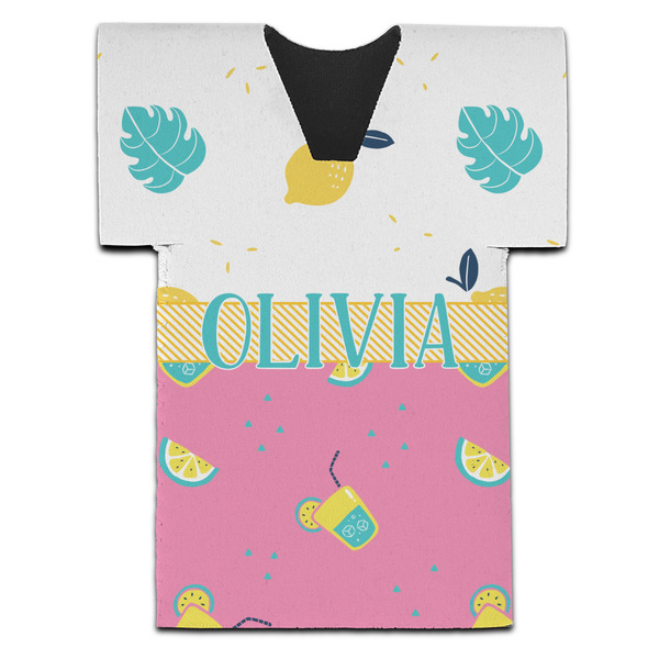 Custom Summer Lemonade Jersey Bottle Cooler (Personalized)