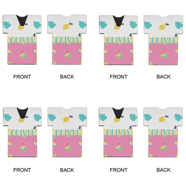 Summer Lemonade Jersey Bottle Cooler - Set of 4 - APPROVAL