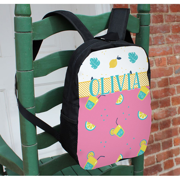 Summer Lemonade Kids Backpack - In Context