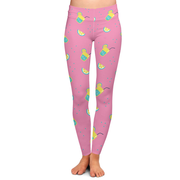 Custom Summer Lemonade Ladies Leggings - 2X-Large