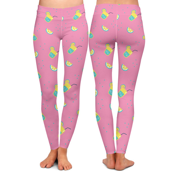 Summer Lemonade Ladies Leggings - Front and Back