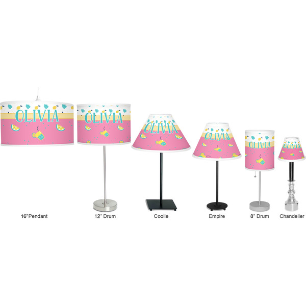 Summer Lemonade Lamp Full View Size Comparison