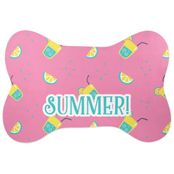 Summer Lemonade Bone Shaped Dog Food Mat (Personalized)