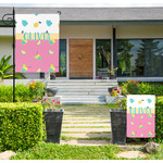 Summer Lemonade Large Garden Flag - Double Sided (Personalized)