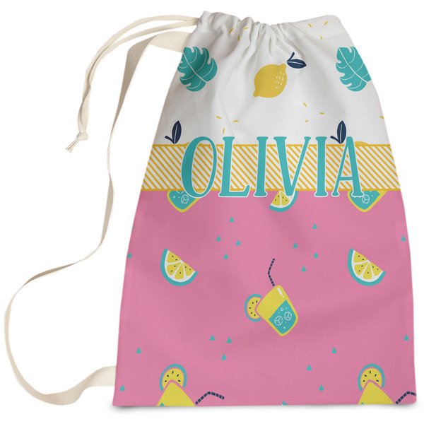 Custom Summer Lemonade Laundry Bag (Personalized)