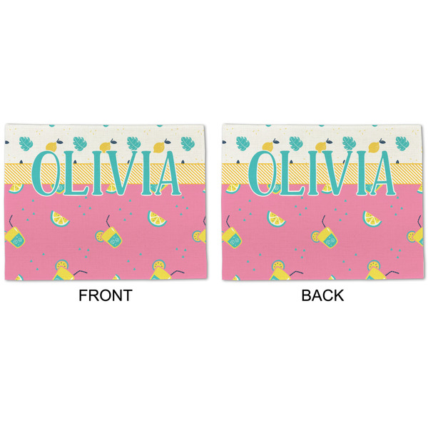 Summer Lemonade Linen Placemat - APPROVAL (double sided)