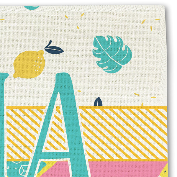 Summer Lemonade Linen Placemat - DETAIL