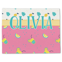 Summer Lemonade Single-Sided Linen Placemat - Single w/ Name or Text