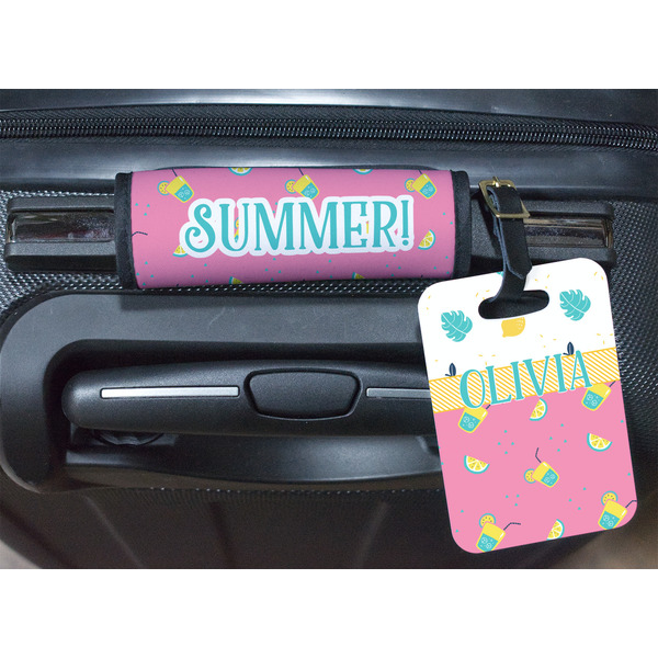 Summer Lemonade Luggage Wrap & Tag