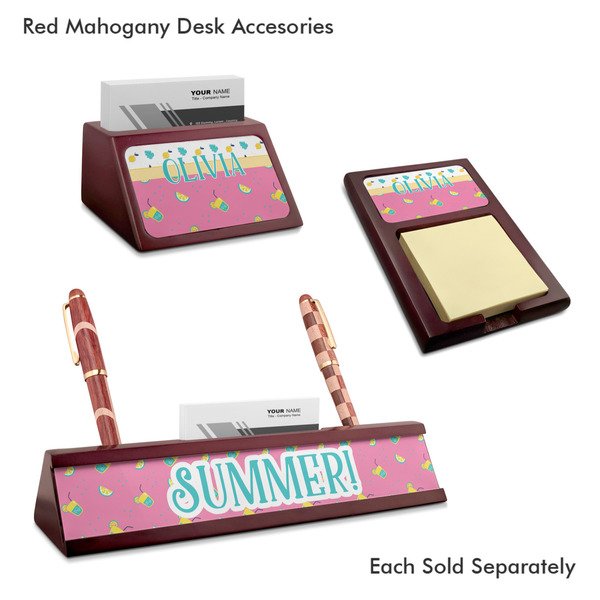 Summer Lemonade Mahogany Desk Accessories