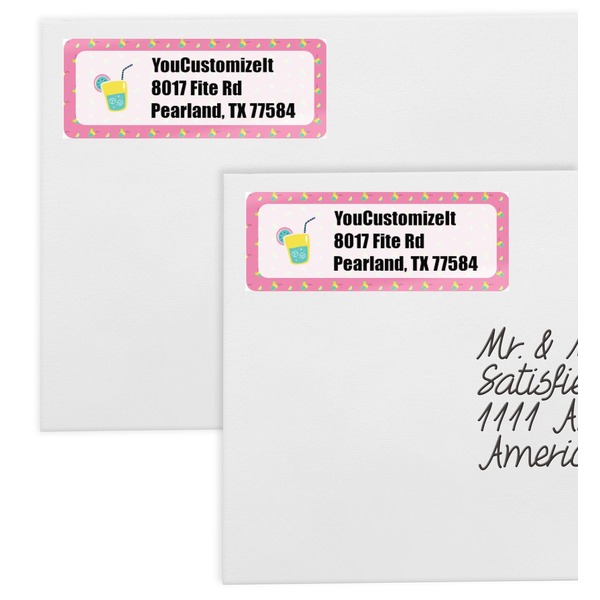 Summer Lemonade Mailing Labels - Double Stack Close Up