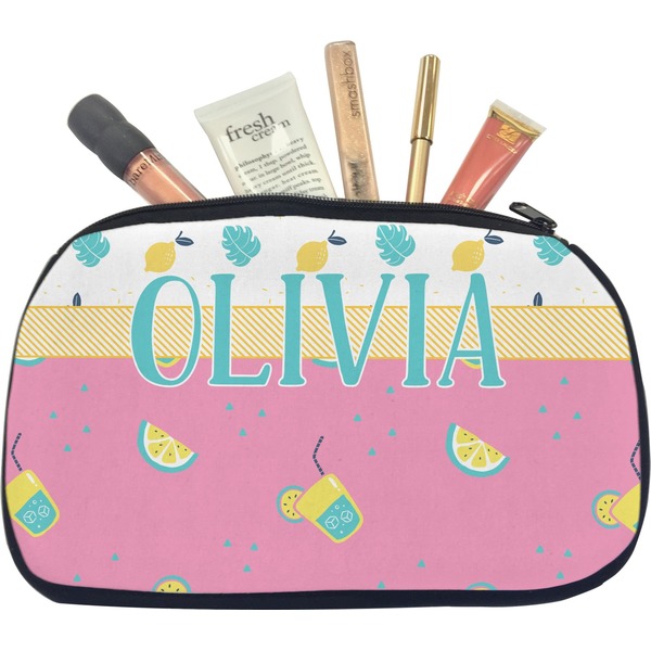Custom Summer Lemonade Makeup / Cosmetic Bag - Medium (Personalized)