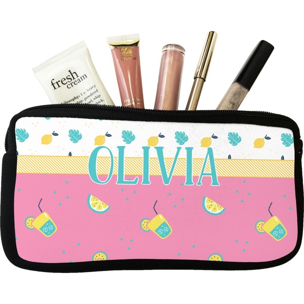 Custom Summer Lemonade Makeup / Cosmetic Bag - Small (Personalized)