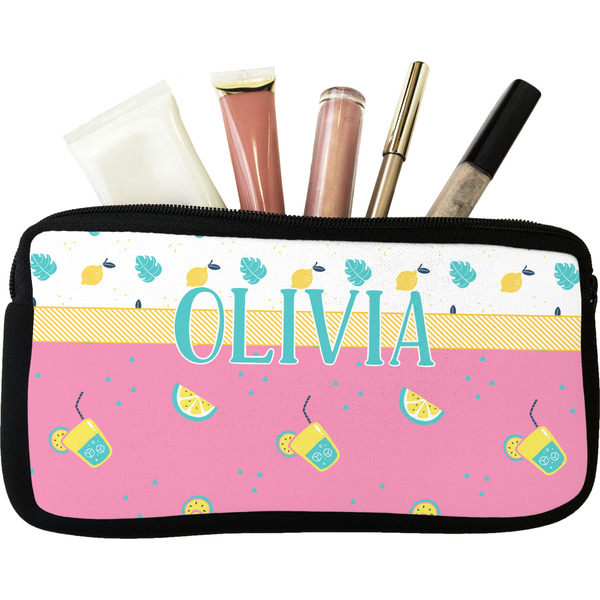 Custom Summer Lemonade Makeup / Cosmetic Bag - Small (Personalized)