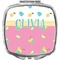 Summer Lemonade Compact Makeup Mirror (Personalized)