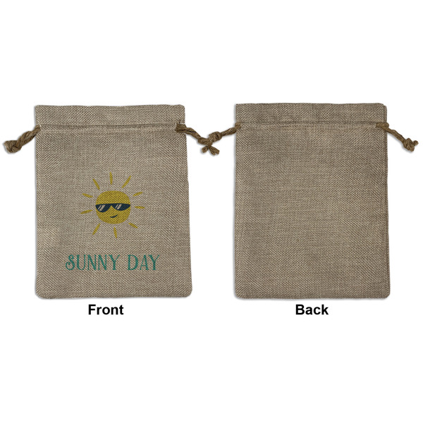 Summer Lemonade Medium Burlap Gift Bag - Front Approval