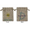 Summer Lemonade Medium Burlap Gift Bag - Front & Back (Personalized)