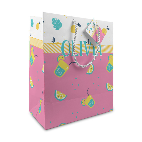 Custom Summer Lemonade Medium Gift Bag (Personalized)