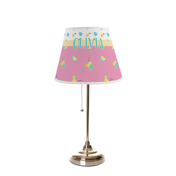 Summer Lemonade Poly Film Empire Lampshade - On Stand