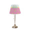 Summer Lemonade Poly Film Empire Lampshade - On Stand