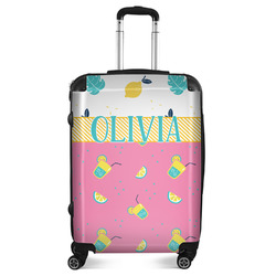 Summer Lemonade Suitcase - 24" Medium - Checked (Personalized)