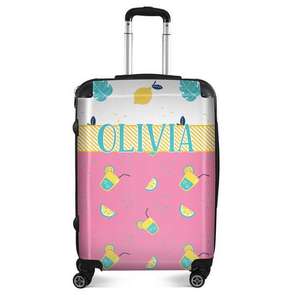 Custom Summer Lemonade Suitcase - 24" Medium - Checked (Personalized)