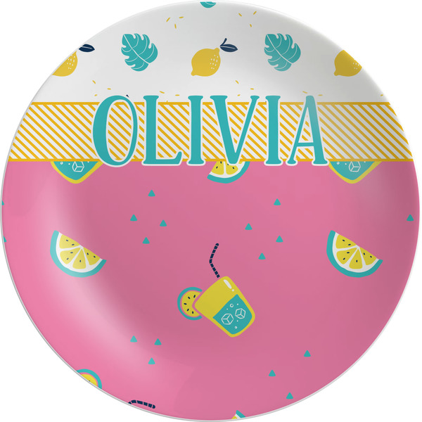 Custom Summer Lemonade Melamine Plate (Personalized)