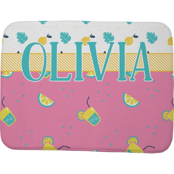 Custom Summer Lemonade Memory Foam Bath Mat - 48"x36" (Personalized)