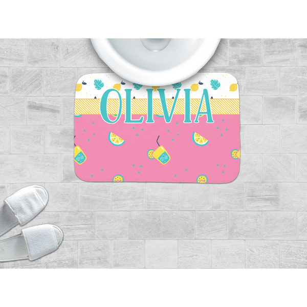 Summer Lemonade Memory Foam Bath Mat - LIFESTYLE