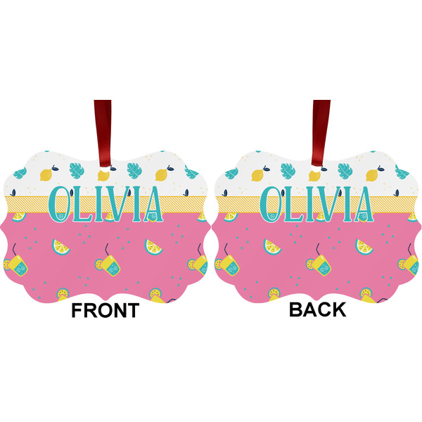 Summer Lemonade Metal Benilux Ornament - Front and Back (APPROVAL)