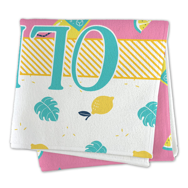 Summer Lemonade Microfiber Dish Rag - FOLDED (square)
