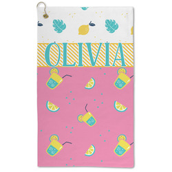 Summer Lemonade Microfiber Golf Towel (Personalized)