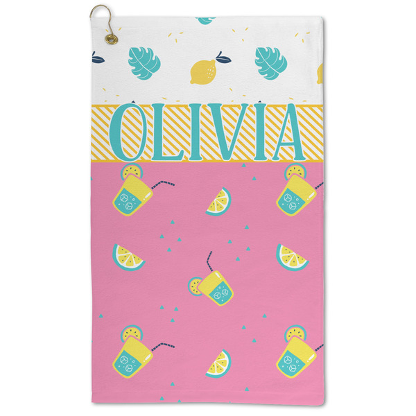 Custom Summer Lemonade Microfiber Golf Towel - Large (Personalized)