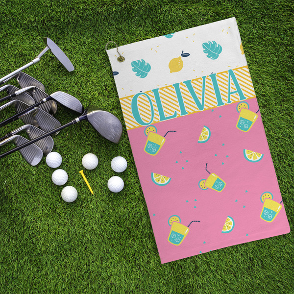 Summer Lemonade Microfiber Golf Towels - LIFESTYLE