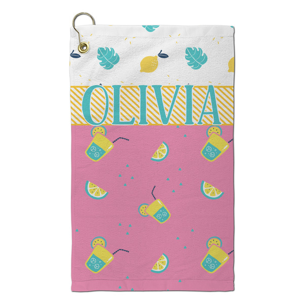 Custom Summer Lemonade Microfiber Golf Towel - Small (Personalized)