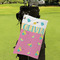 Summer Lemonade Microfiber Golf Towels - Small - LIFESTYLE