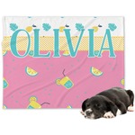 Summer Lemonade Dog Blanket - Large (Personalized)