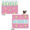 Summer Lemonade Microfleece Dog Blanket - Large- Front & Back