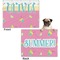 Summer Lemonade Microfleece Dog Blanket - Regular - Front & Back