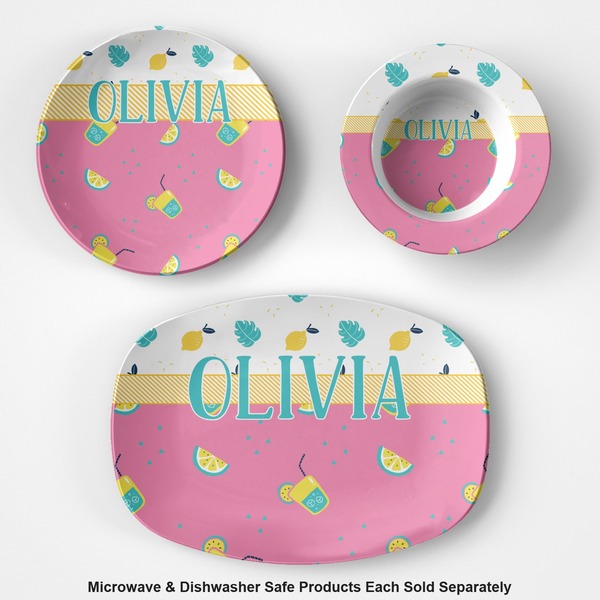 Summer Lemonade Microwave & Dishwasher Safe CP Plastic Dishware - Group