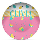 Summer Lemonade Microwave Safe Plastic Plate - Composite Polymer (Personalized)