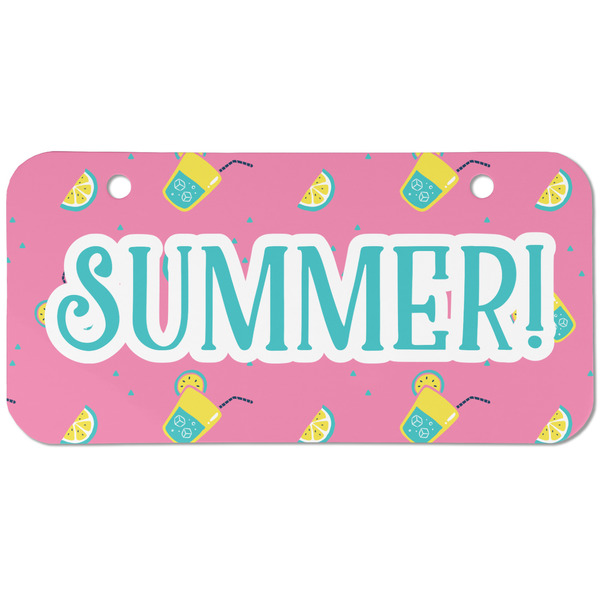 Custom Summer Lemonade Mini/Bicycle License Plate (2 Holes) (Personalized)