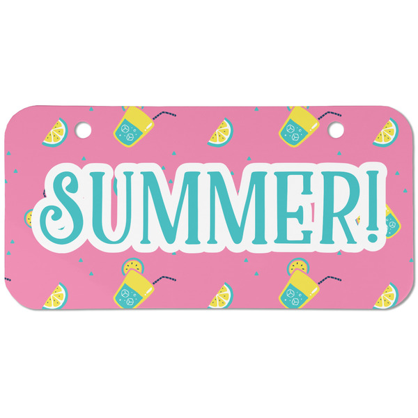 Summer Lemonade Mini Bicycle License Plate - Two Holes