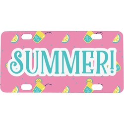 Summer Lemonade Mini / Bicycle License Plate (4 Holes) (Personalized)