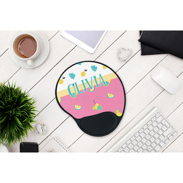 Summer Lemonade Mouse Pad with Wrist Rest - LIFESYTLE 1